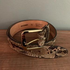 Dan Post Genuine Python Belt